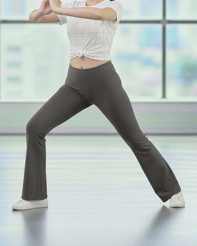 Calza Deportiva Mujer Flare Tiro Alto Elasticada Fitness - JC527034