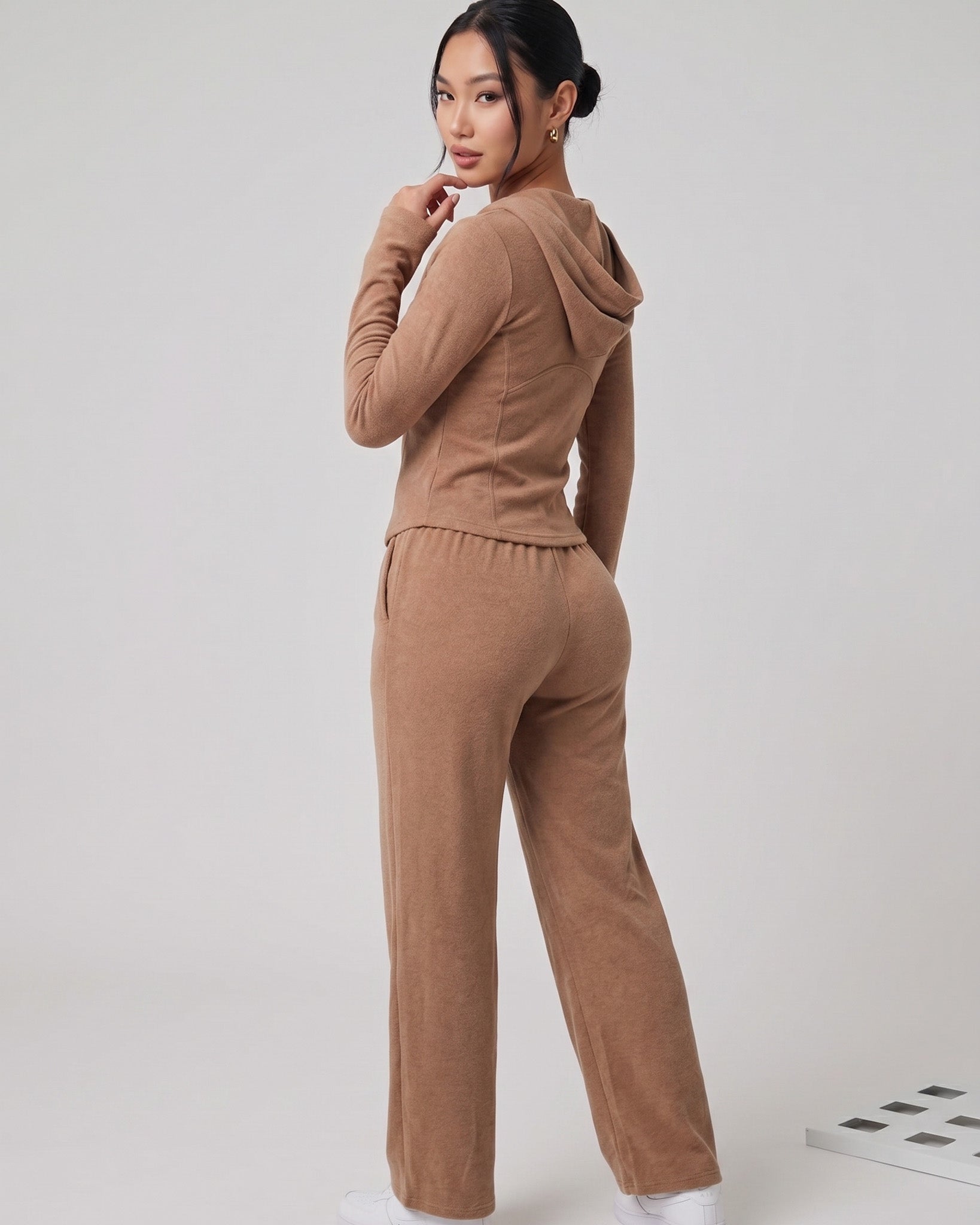 Set 2 Piezas Premium Invierno Palazzo y Gorro Mujer Viral - ZL043