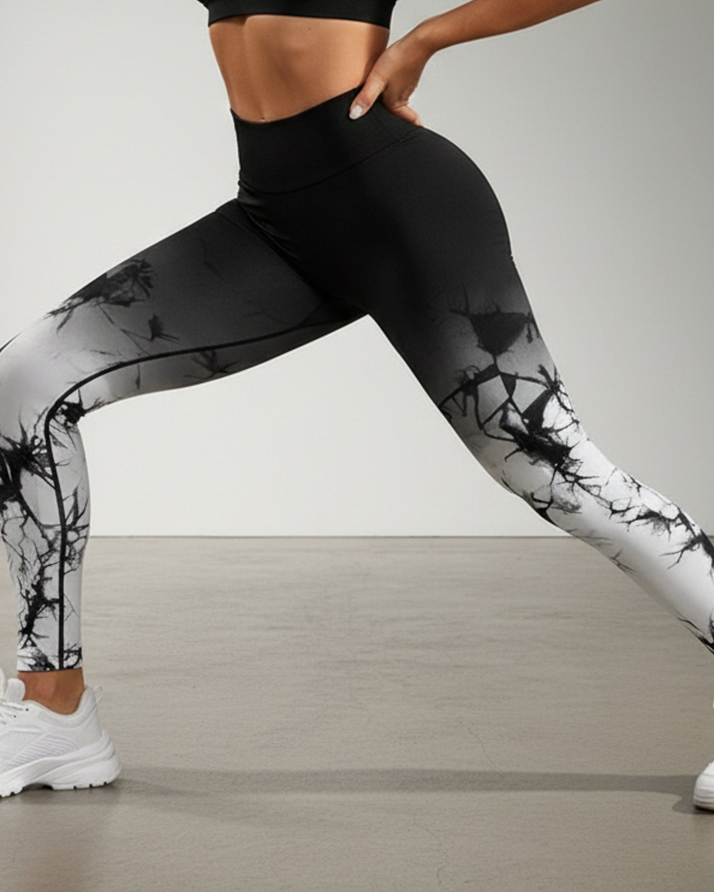 Leggings De Yoga Sin Costuras Con Estampado - Nk010