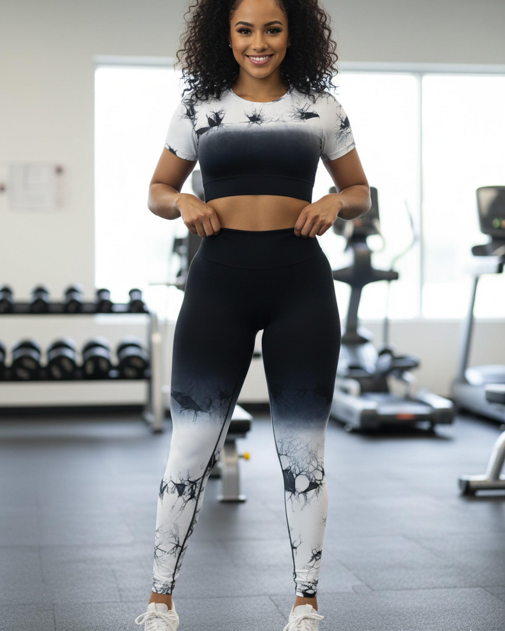 Conjunto Deportivo Mujer Levanta Gluteos Push Up Tie Dye - YJ166