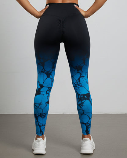 Leggings De Yoga Sin Costuras Con Estampado - Nk010