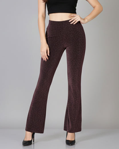 Pantalon Palazzo Elasticado y Brilloso Tendencia Biribum - TJ13037