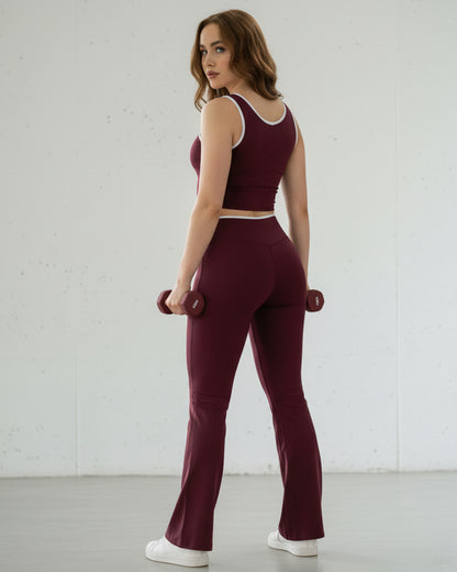 Conjunto Deportivo Mujer con Calza Flare Lúmina Sport - 3568