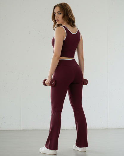 Conjunto Deportivo Mujer con Calza Flare Lúmina Sport - 3568
