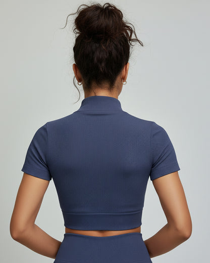 Peto Deportivo Mujer con Cuello Mao y Cierre - YJ265