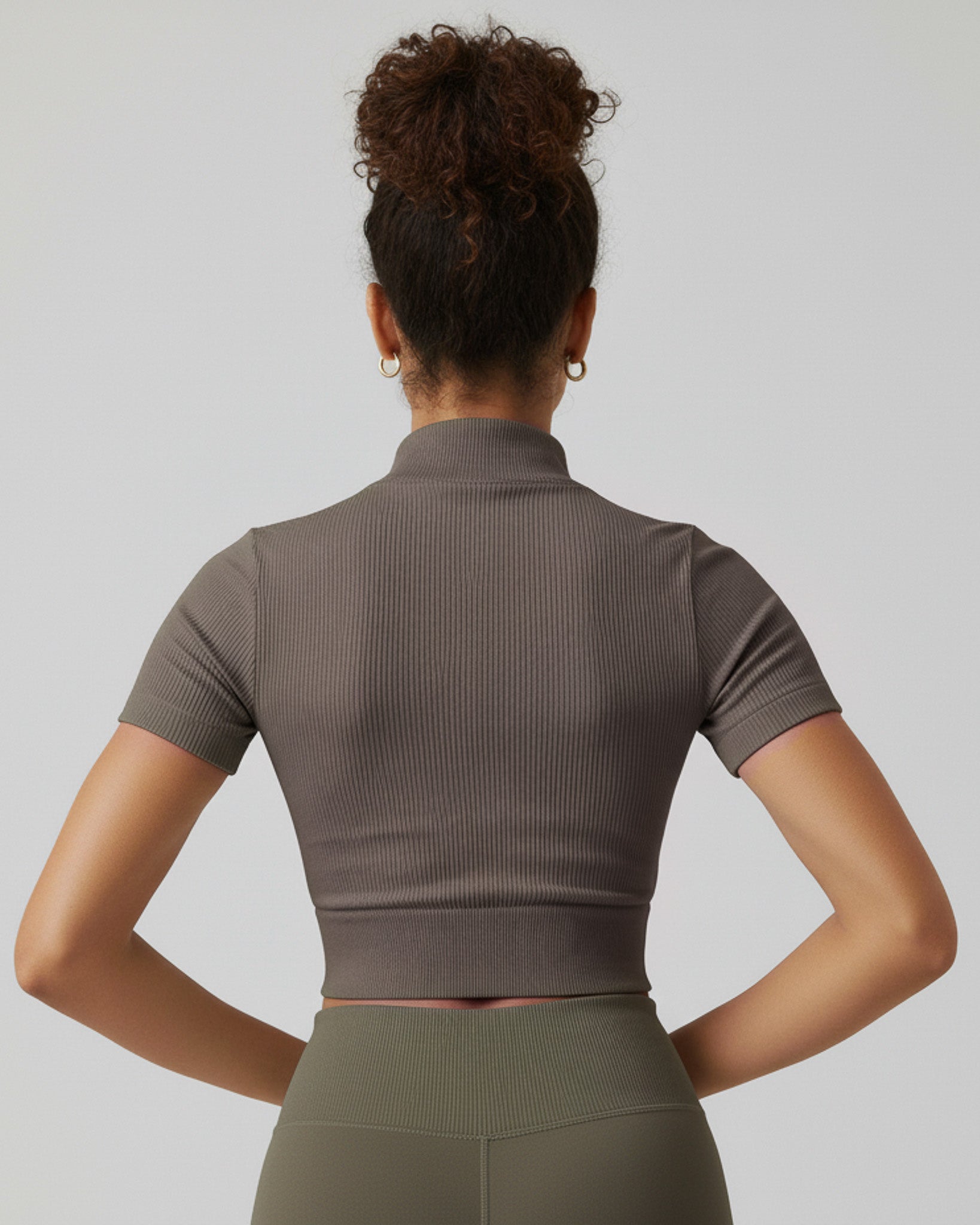 Peto Deportivo Mujer con Cuello Mao y Cierre - YJ265