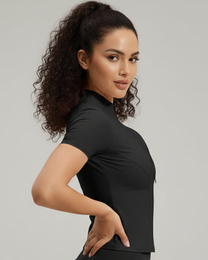 Polera Deportiva Mujer con Cierre SportFlex - JYMW040