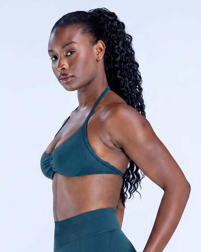 Top Sujetador Deportivo Halter Mujer con Espalda Descubierta - YJ332