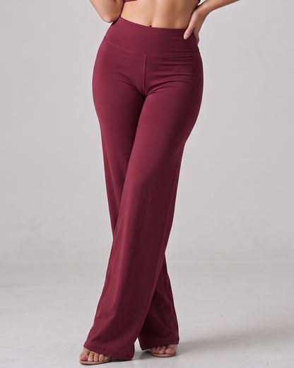 Pantalon Palazzo Baggy Mujer Tiro Alto Calidad Pro -A344
