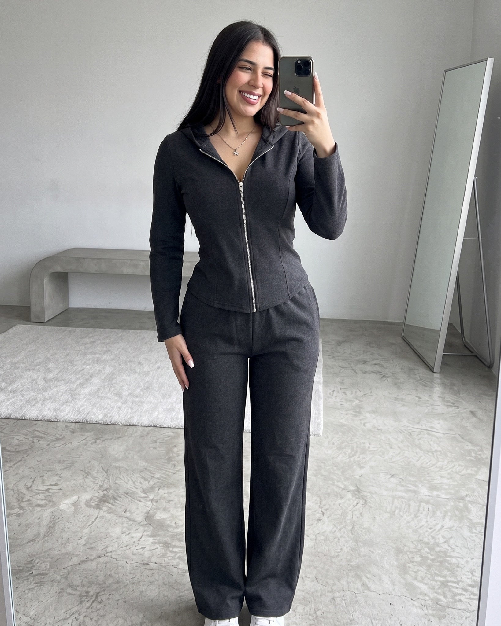 Set 2 Piezas Premium Invierno Palazzo y Gorro Mujer Viral - ZL043