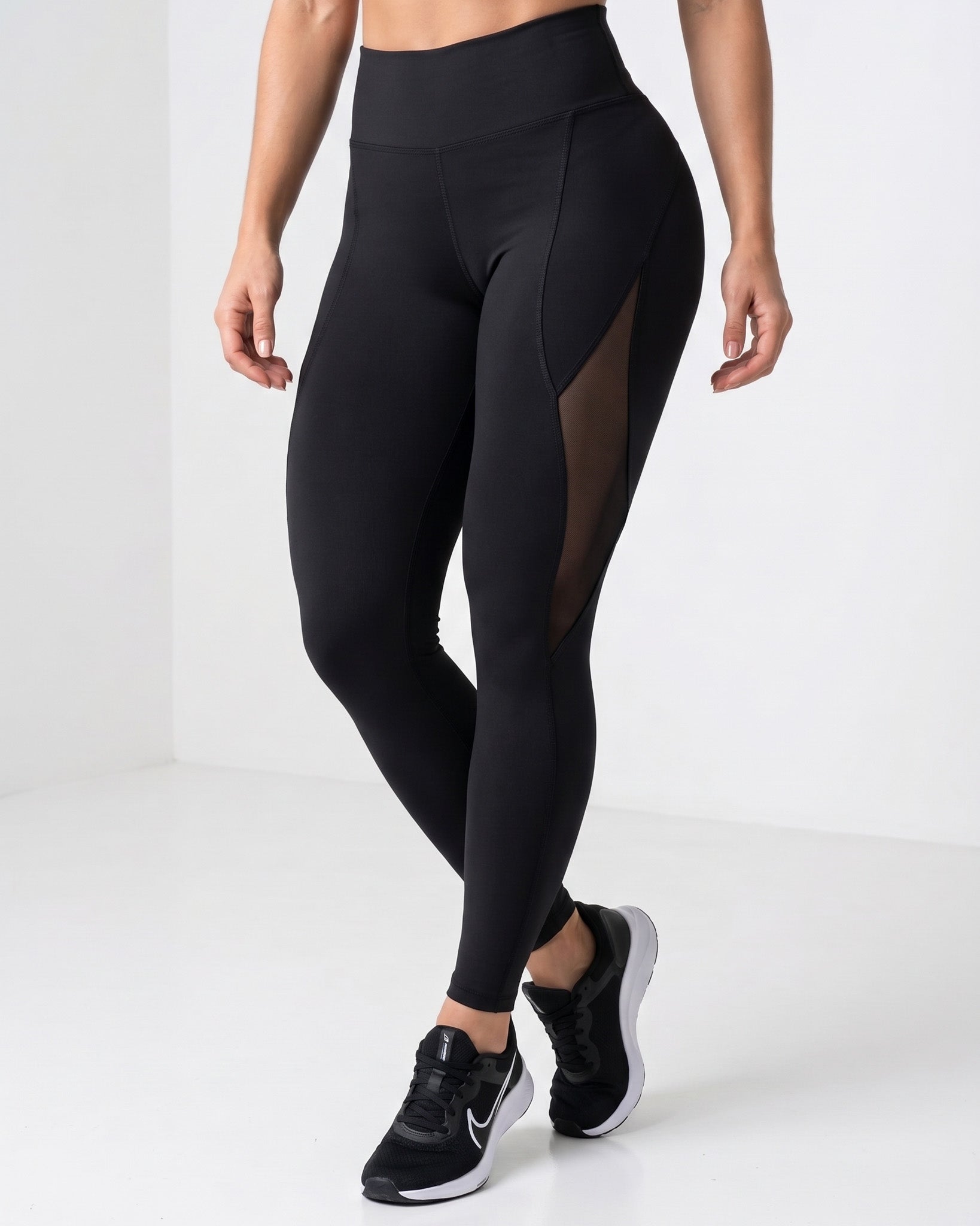 Calza Black Suplex - Malla Lateral, Push Up y Moldeador Pro - A360