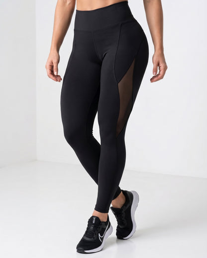 Calza Black Suplex - Malla Lateral, Push Up y Moldeador Pro - A360