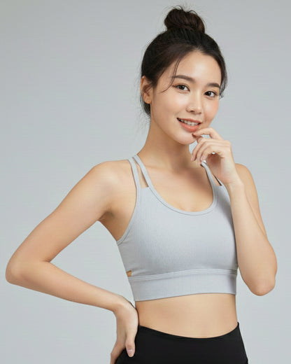 Peto Deportivo Mujer Con Tirantes Cruzados Elasticado - YJ299