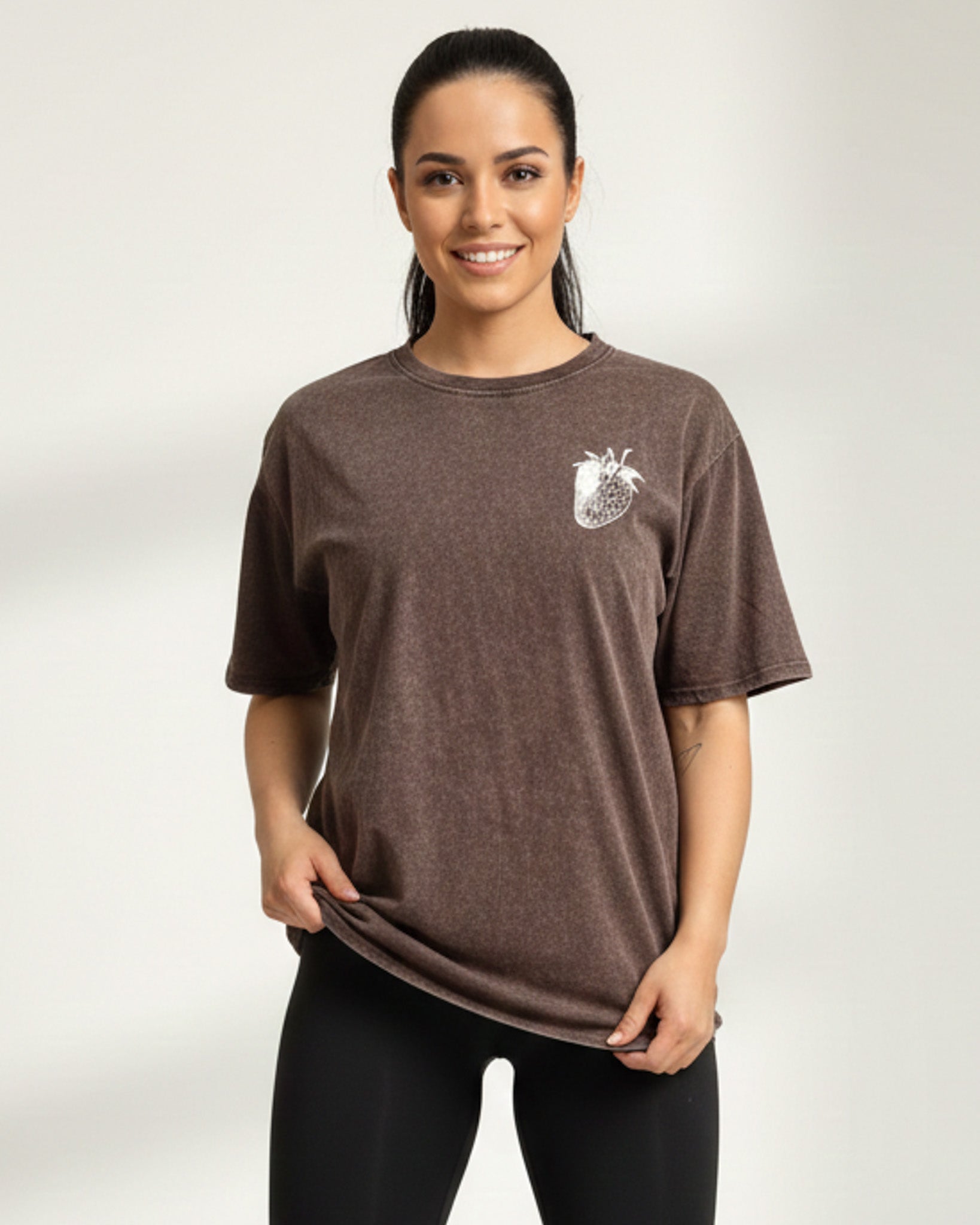 Polera Oversize para Dama Pre Lavado Manga Corta - ZM2527