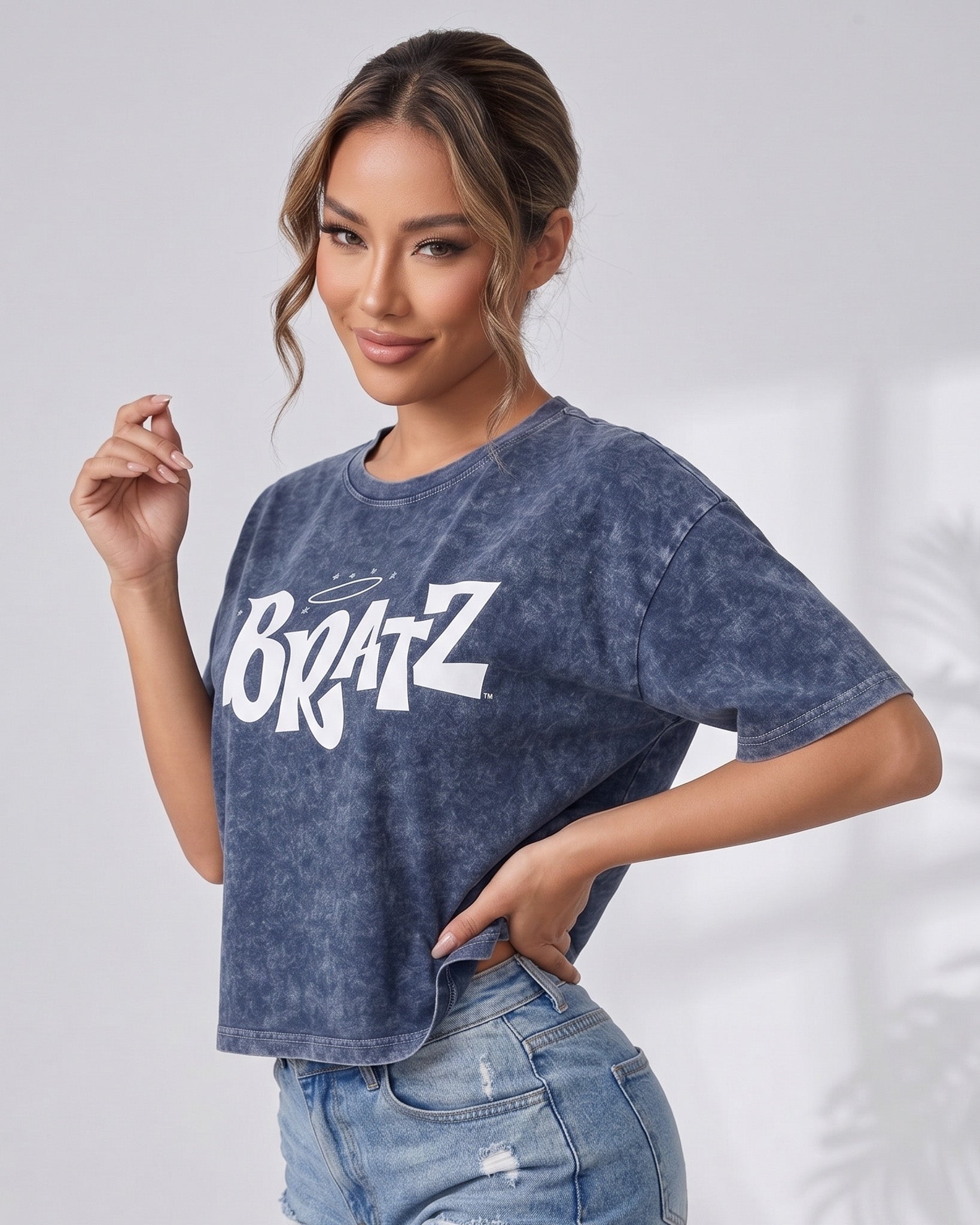 Polera Mujer Bratz - Look Retro Gym Prelavada Sport - A365