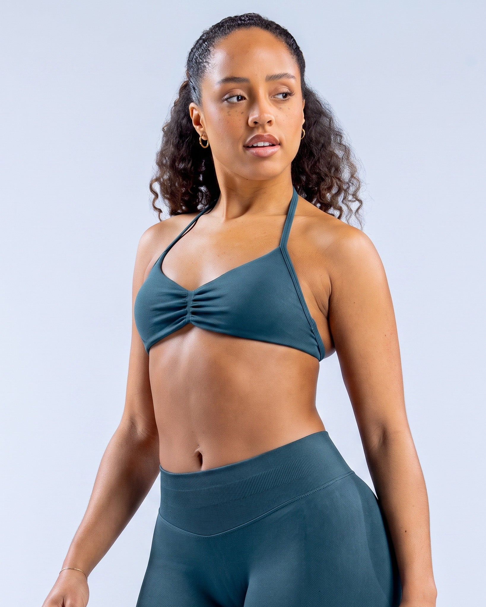 Top Sujetador Deportivo Halter Mujer con Espalda Descubierta - YJ332