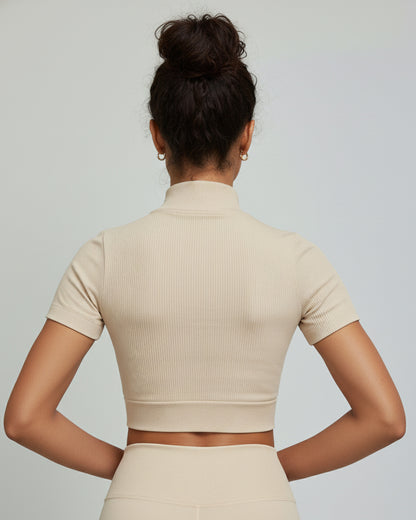 Peto Deportivo Mujer con Cuello Mao y Cierre - YJ265