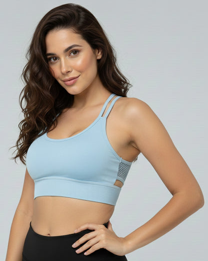 Peto Deportivo Mujer Con Tirantes Cruzados Elasticado - YJ299