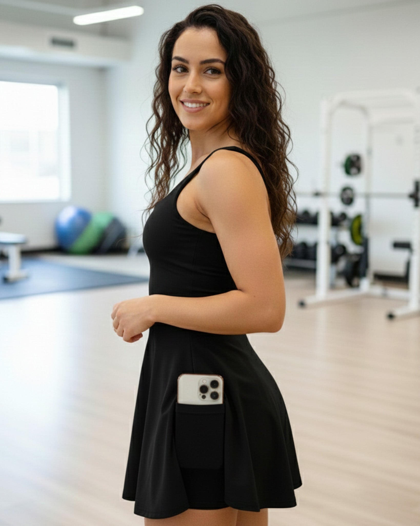 Enterizo Falda Short con bolsillo Lateral Silueta Fresca - YK37089