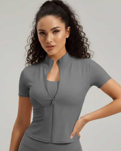 Polera Deportiva Mujer con Cierre SportFlex - JYMW040