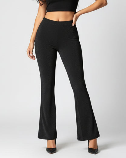 Pantalon Palazzo Elasticado y Brilloso Tendencia Biribum - TJ13037