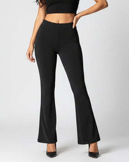 Pantalon Palazzo Elasticado y Brilloso Tendencia Biribum