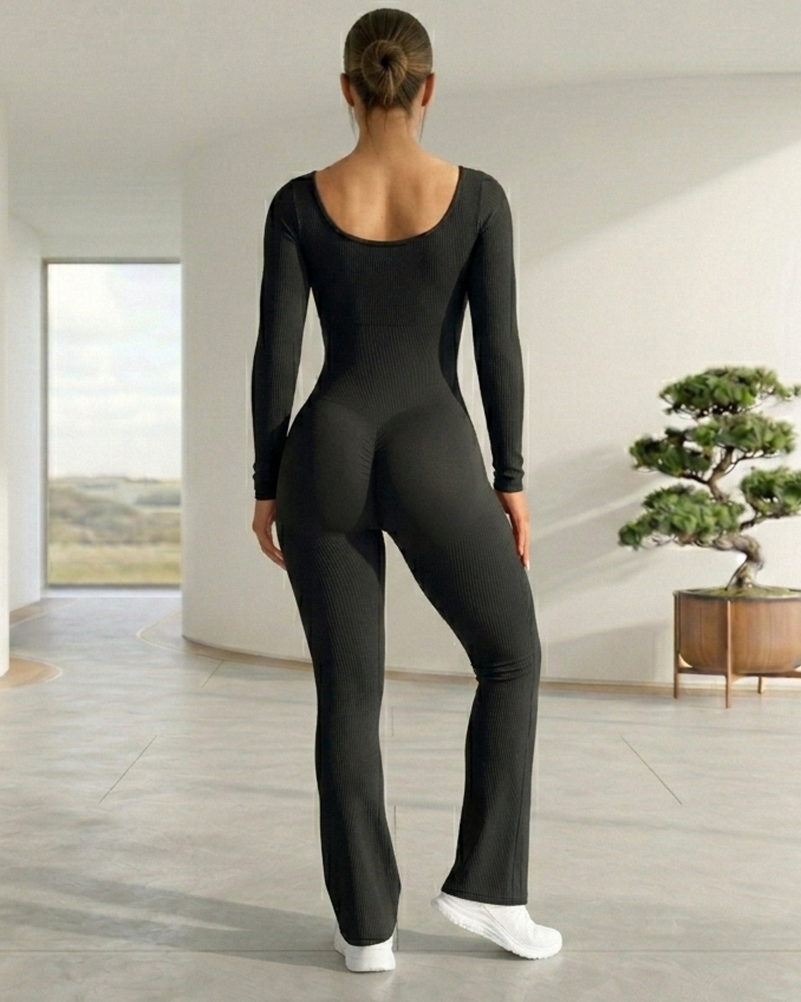 Enterizo Deportivo For Mujer Flare con Push Up Seductor - YJ308