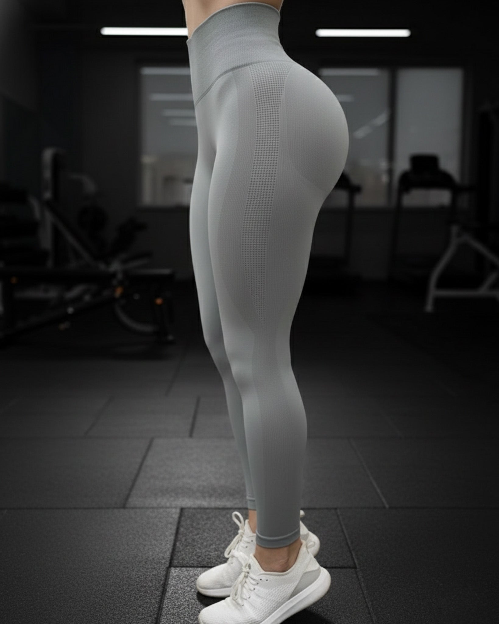 Calza Deportiva Push Up Color Solido - YJ224