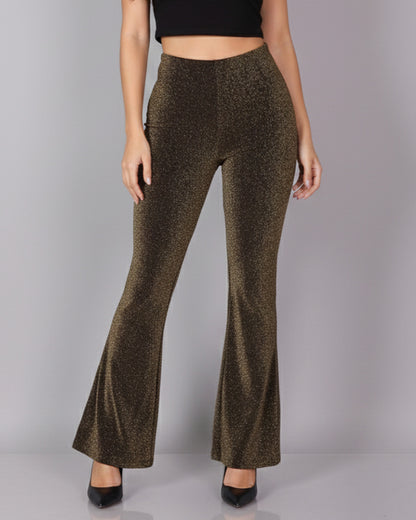 Pantalon Palazzo Elasticado y Brilloso Tendencia Biribum