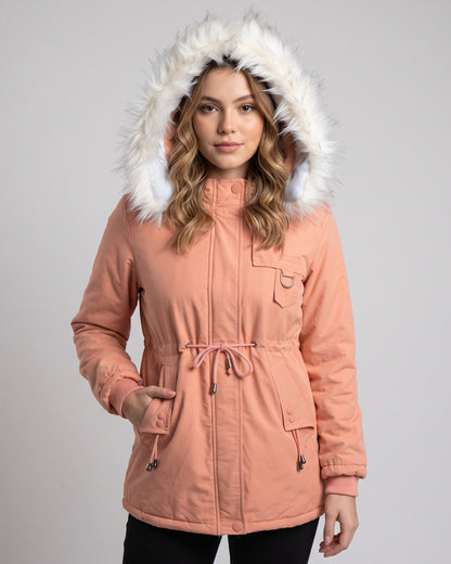 Parka con Capucha Ajustable para Mujer - ENC1741