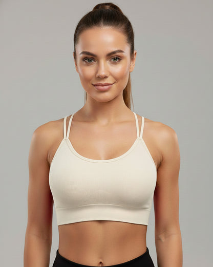 Peto Corto Deportivo con tiras cruzadas Mujer - YY313