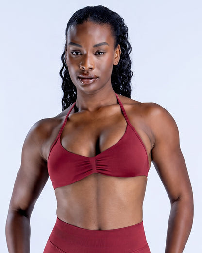 Top Sujetador Deportivo Halter Mujer con Espalda Descubierta - YJ332