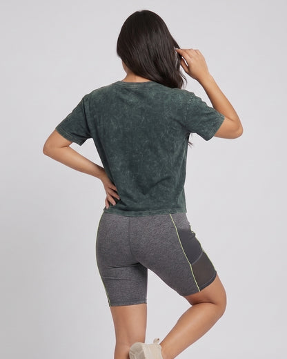 Polera Mujer Corazón Retro Gym - Ultra Suave Training - A365
