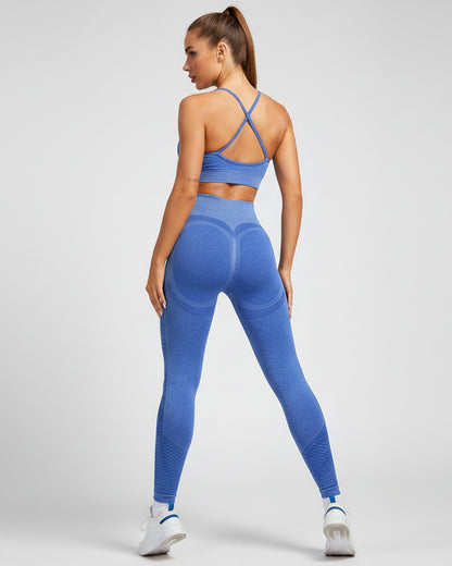 Conjunto Deportivo For Dama Peto y Calza con Push Up - Y820