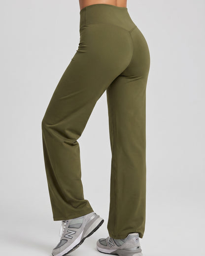 Pantalon Palazzo Baggy Mujer Tiro Alto Calidad Pro -A344