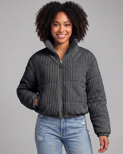 Chaqueta Puffer Cotele Mujer Corta Abrigo Invierno Termica - JC516071