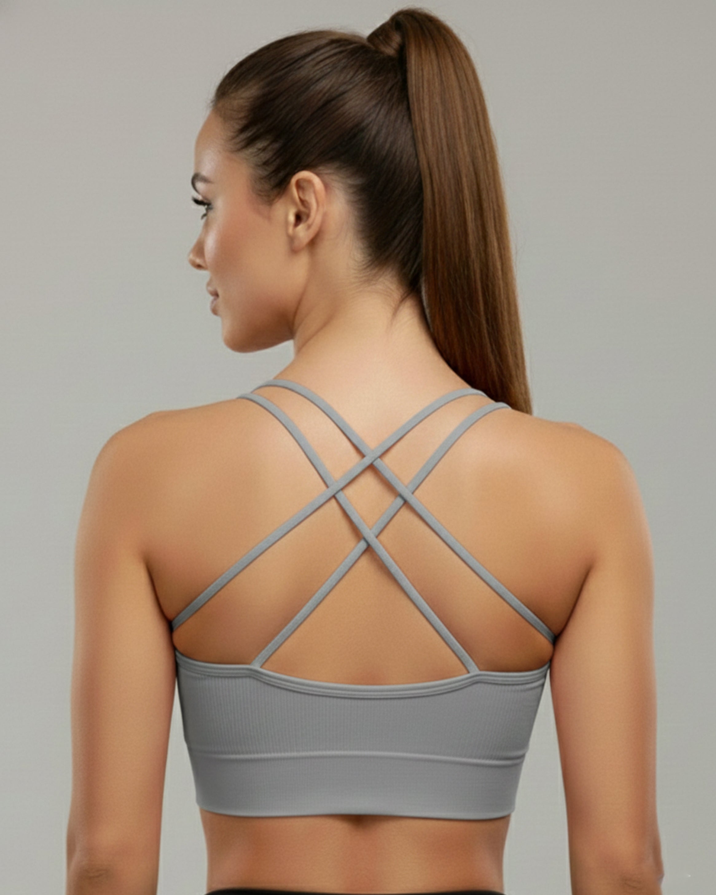 Peto Corto Deportivo con tiras cruzadas Mujer - YY313