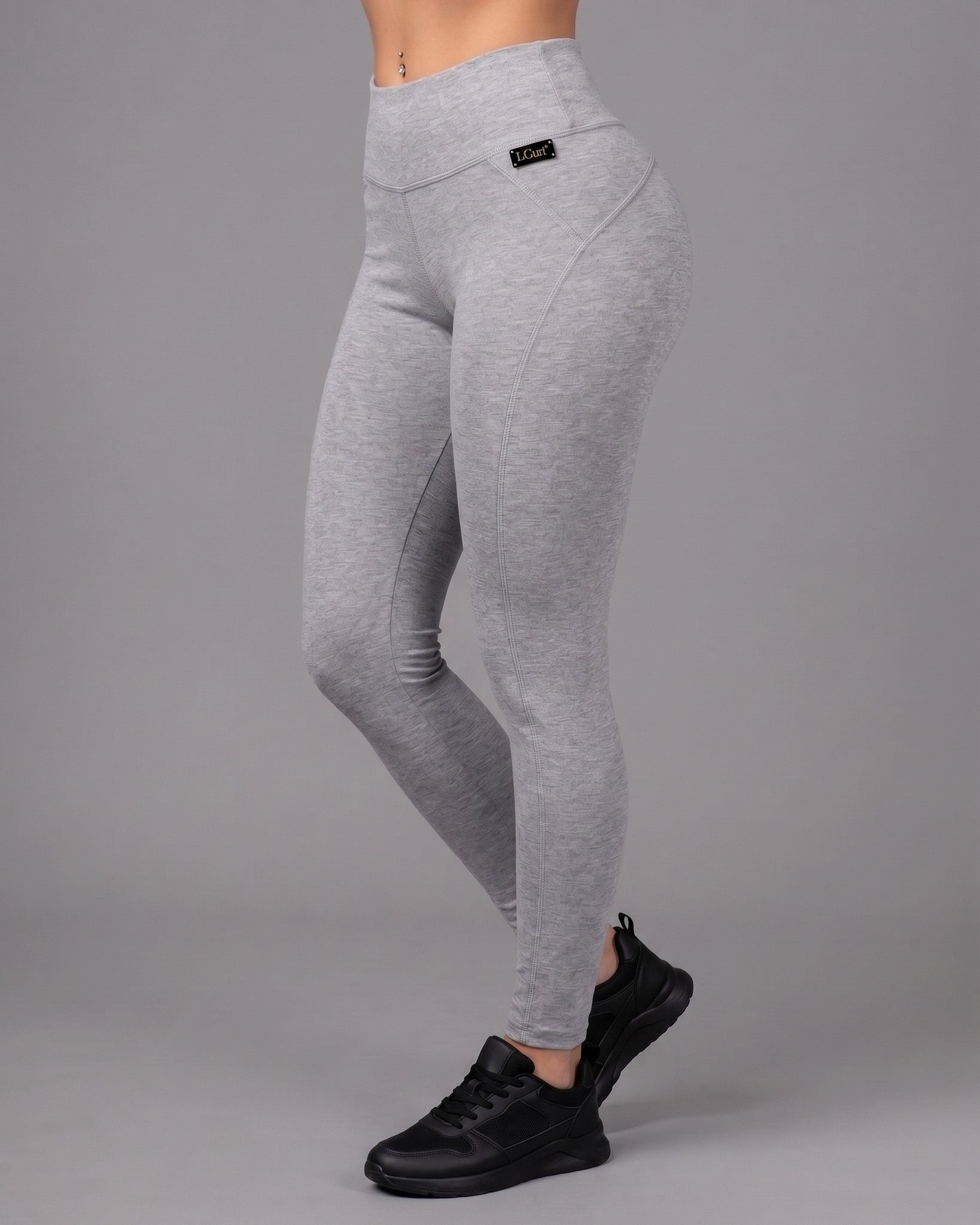 Calza Leggings de Algodón Tiro Alto con Control de Abdomen - A369