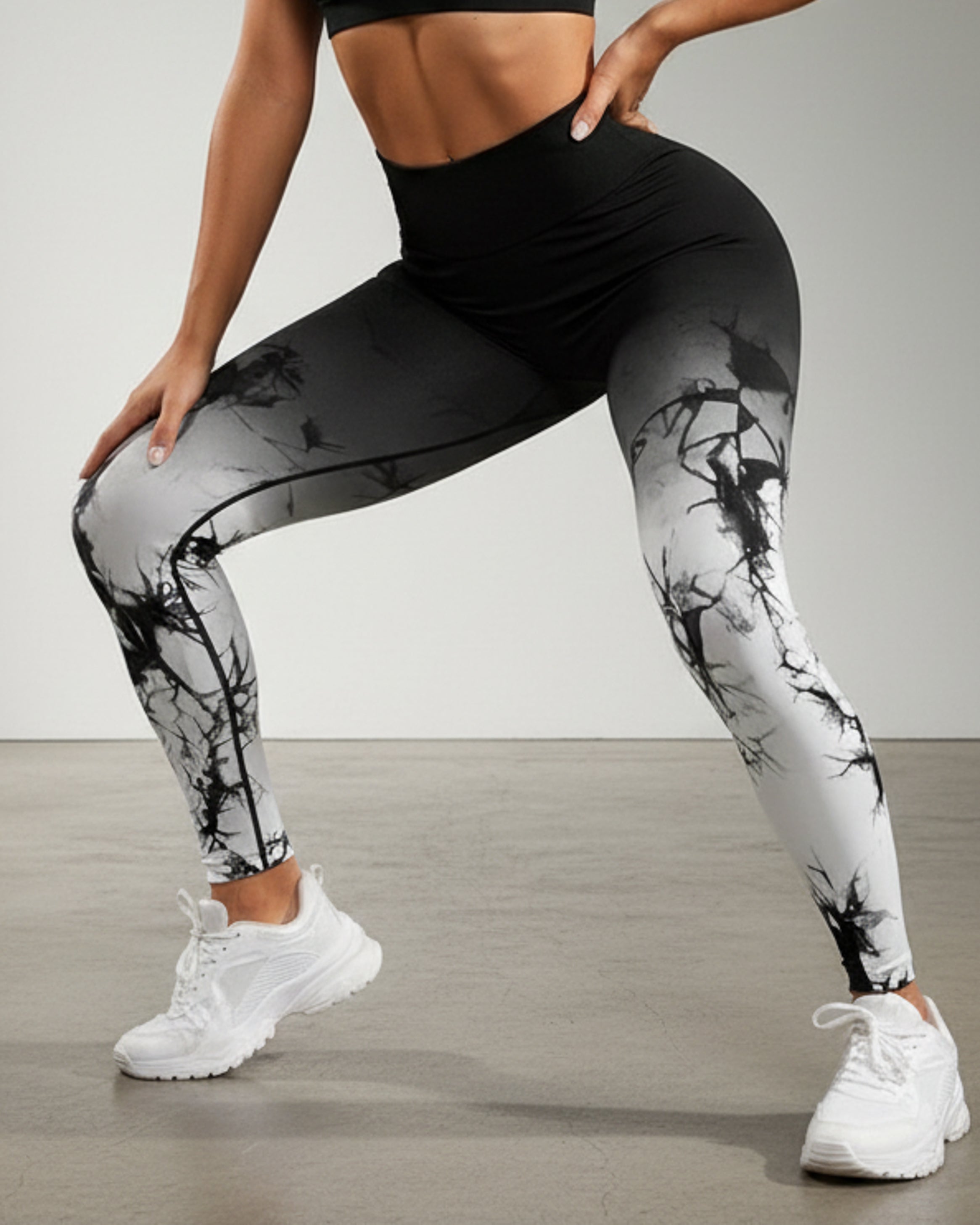 Leggings De Yoga Sin Costuras Con Estampado - Nk010