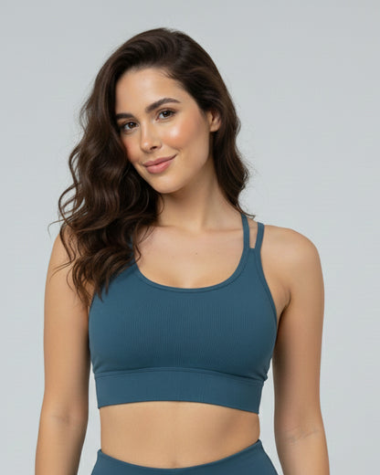 Peto Deportivo Mujer Con Tirantes Cruzados Elasticado - YJ299