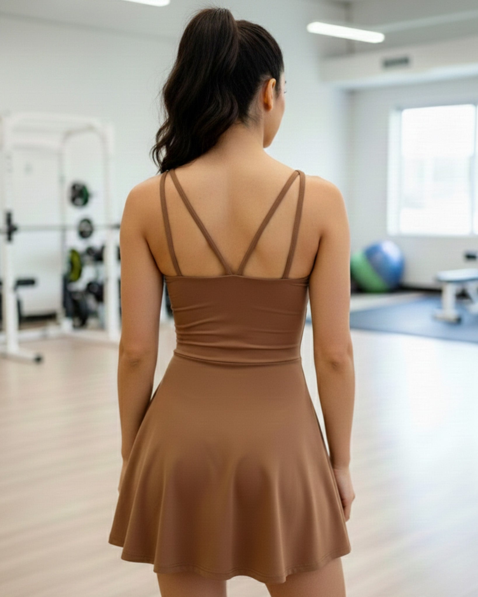 Enterizo Falda Short con bolsillo Lateral Silueta Fresca - YK37089