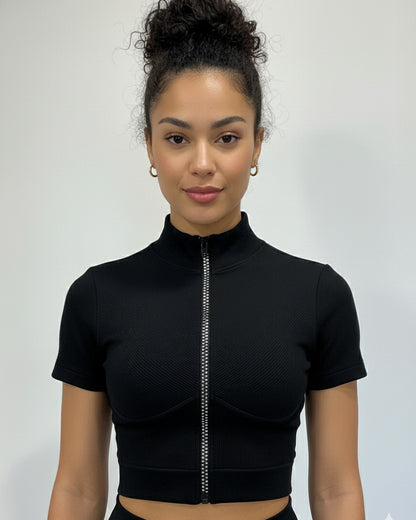 Peto Deportivo Mujer con Cuello Mao y Cierre - YJ265