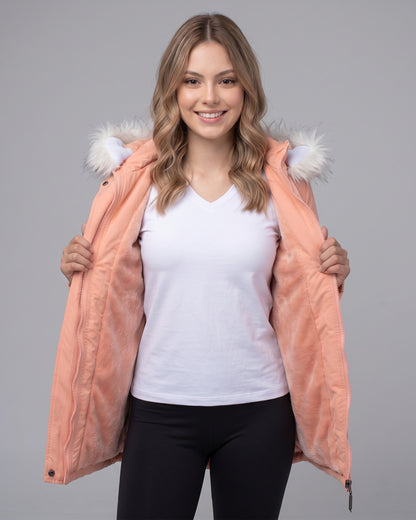 Parka con Capucha Ajustable para Mujer - ENC1741