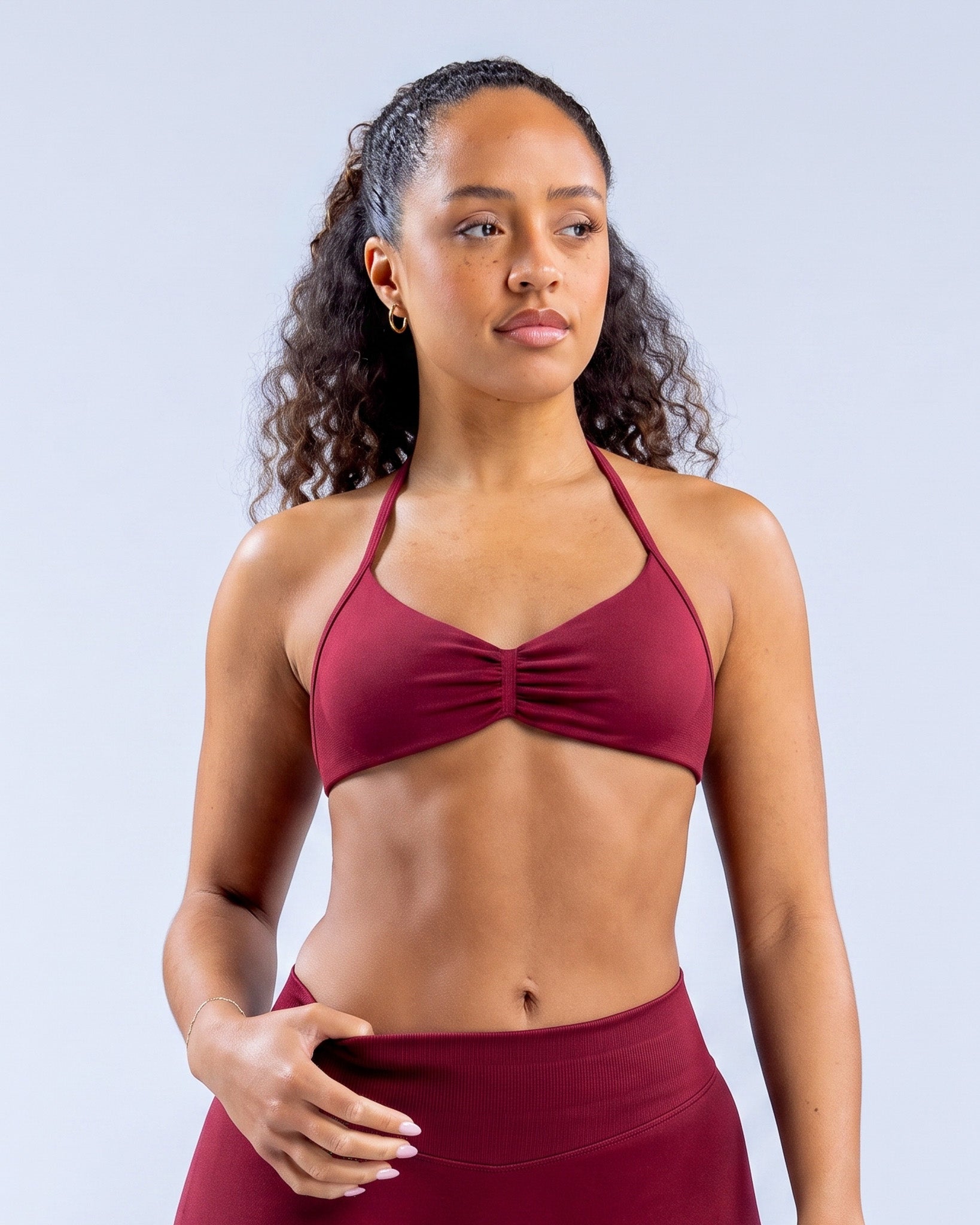 Top Sujetador Deportivo Halter Mujer con Espalda Descubierta - YJ332