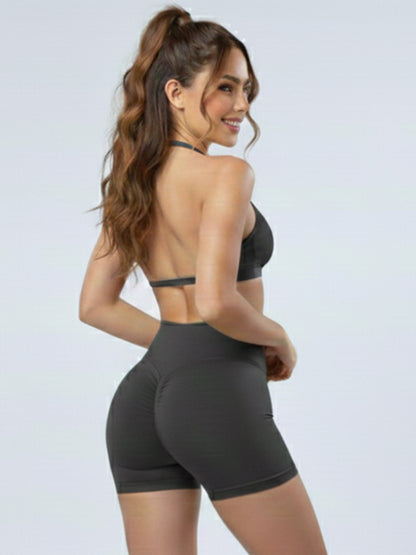 Conjunto Deportivo de 2 piezas Peto y Short con Push Up - YJ287