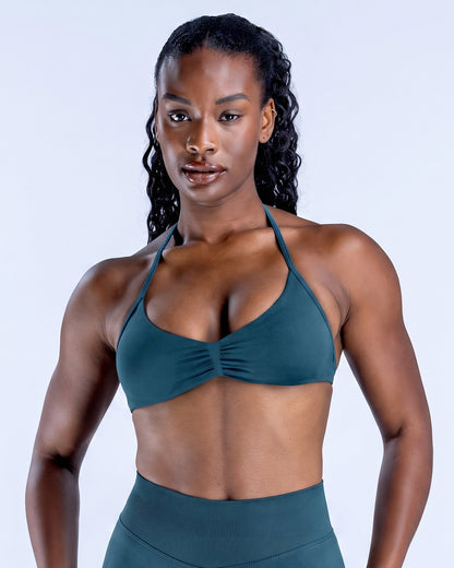 Top Sujetador Deportivo Halter Mujer con Espalda Descubierta - YJ332