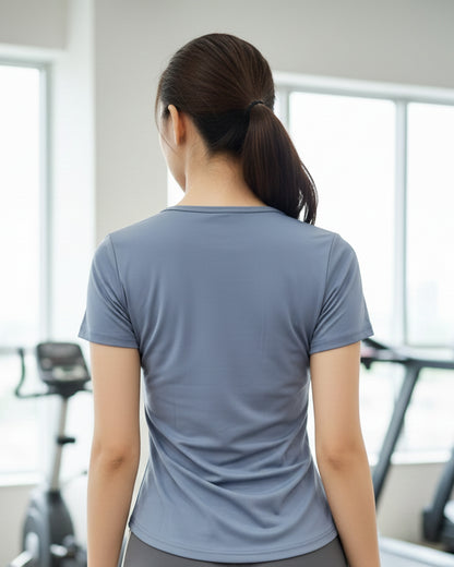 Polera Deportiva Dry Fit Moldeadora con Ajuste Lateral y Cuello V - JYT018