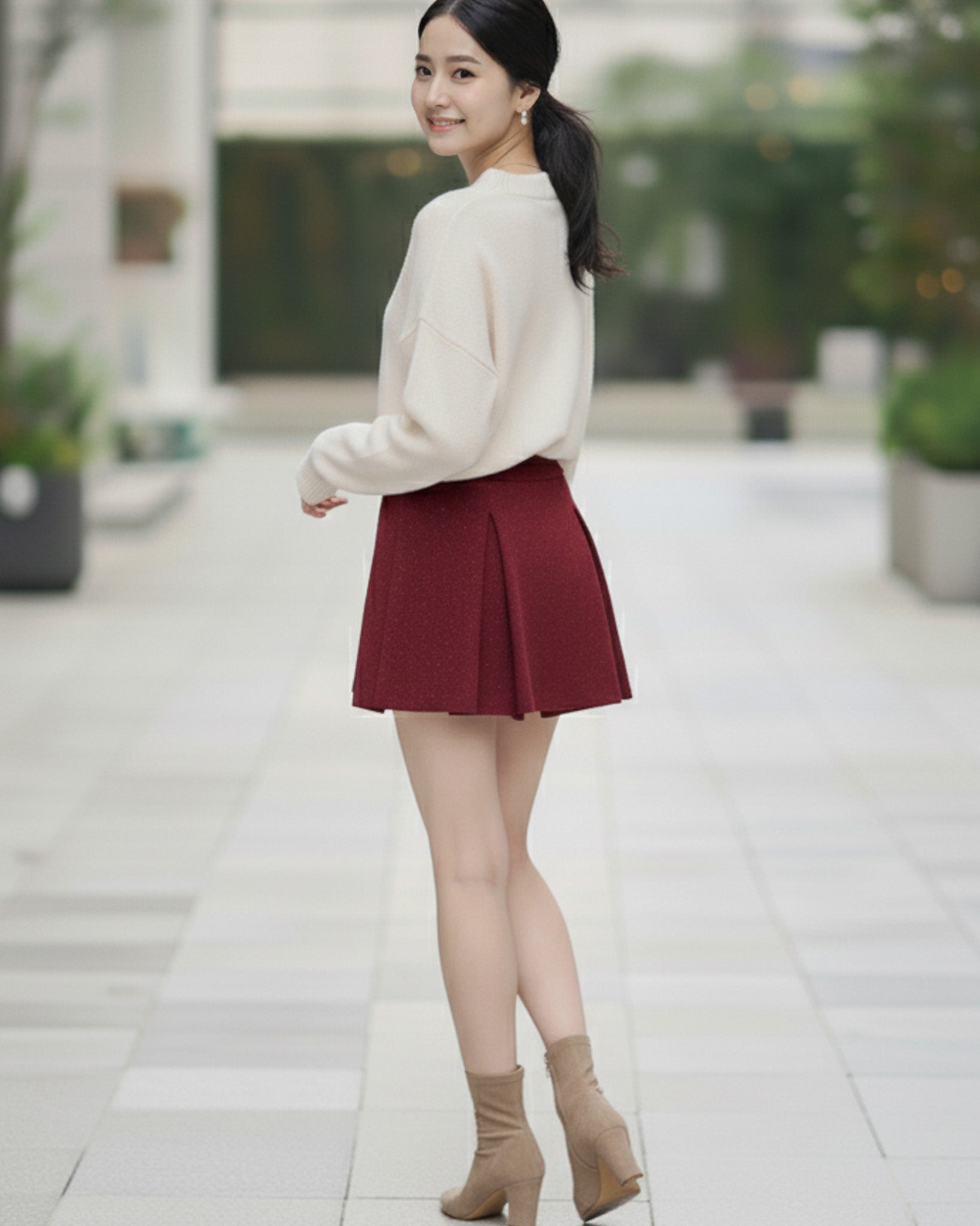 Falda Short Mujer con Brillos Confeccion Nacional - NA116