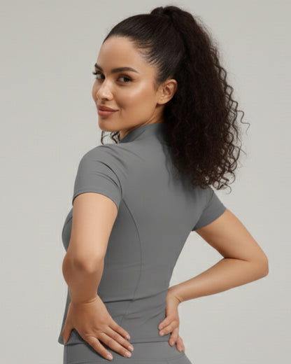 Polera Deportiva Mujer con Cierre SportFlex - JYMW040