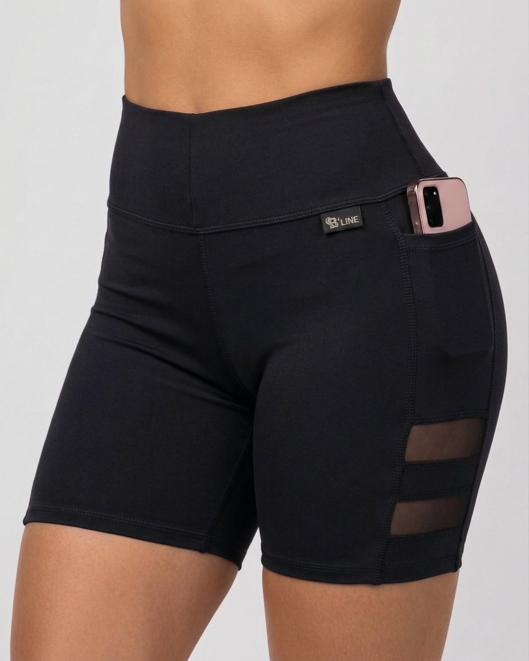 Short Suplex Nitro - Malla Dual, Tiro Alto y Bolsillo Pro - A352